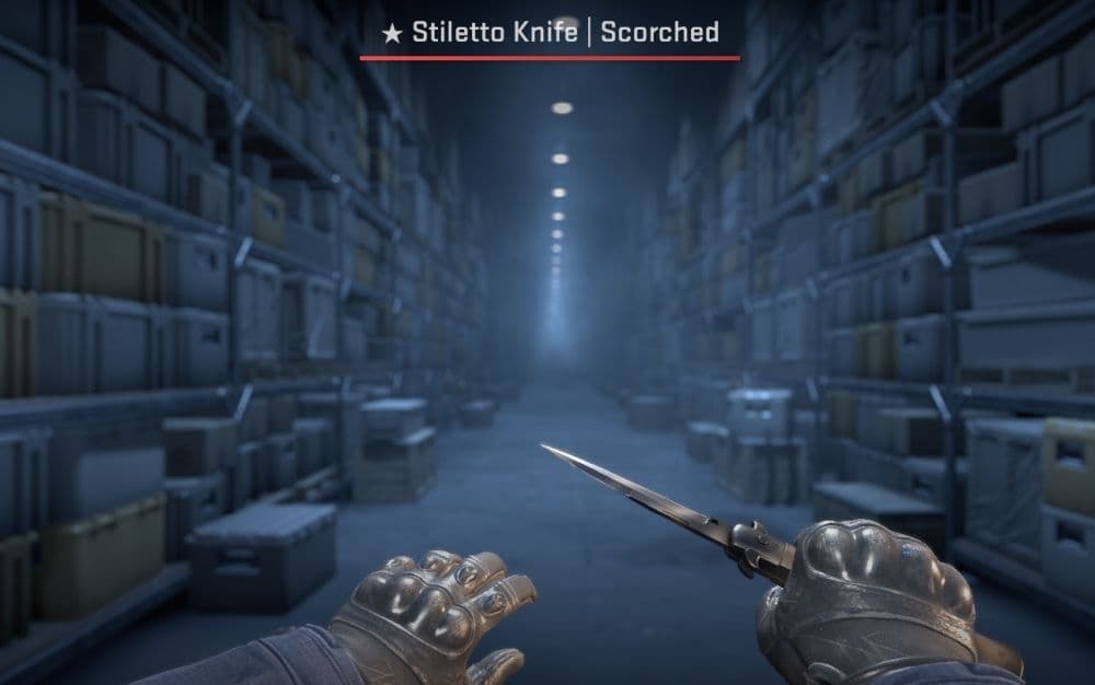 Stiletto Knife | Scorched (Image Credit: THESPIKEGG)