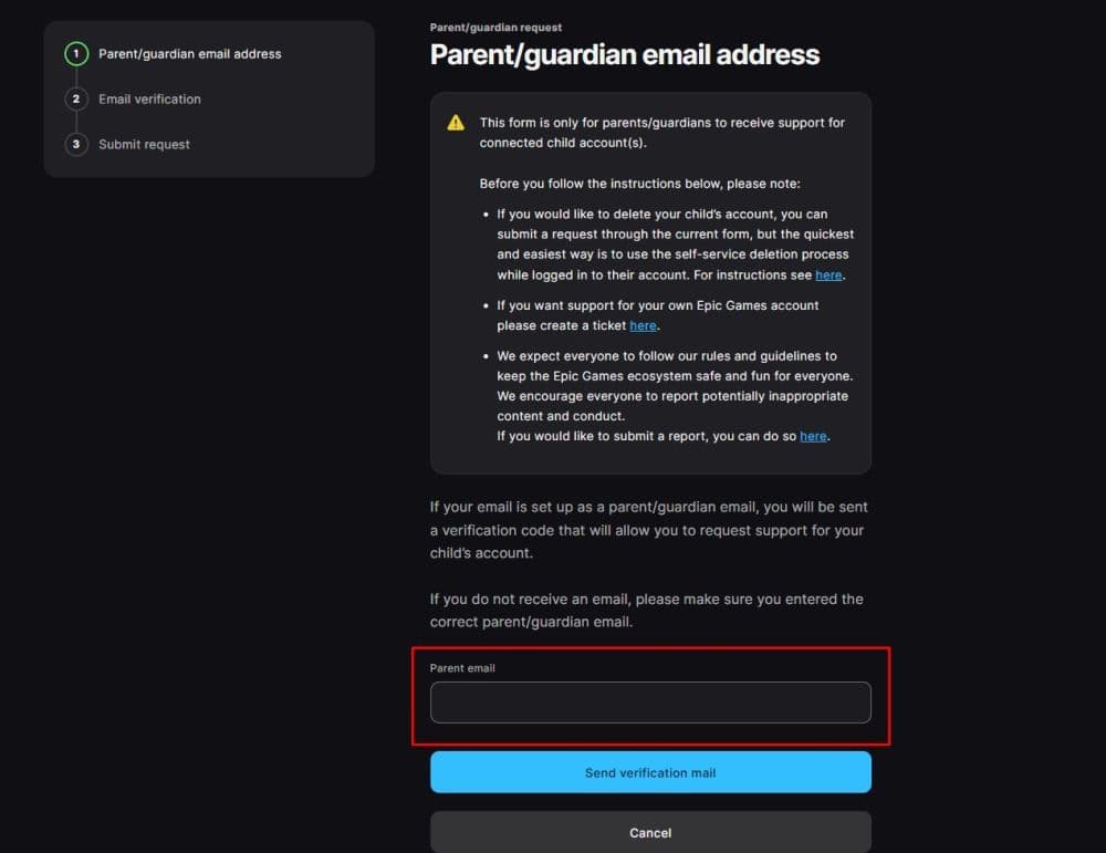 Once you enter your email, you will receive an email to continue with the further steps of the process (Image Credit: THESPIKEGG)