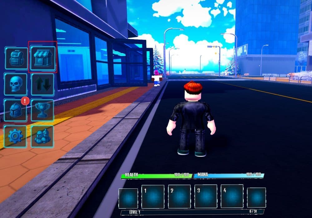 Click shop on the left-hand menu, but you need to tap “Left Shift” on your keyboard to be able to click the shop icon (Image Credit: THESPIKEGG)