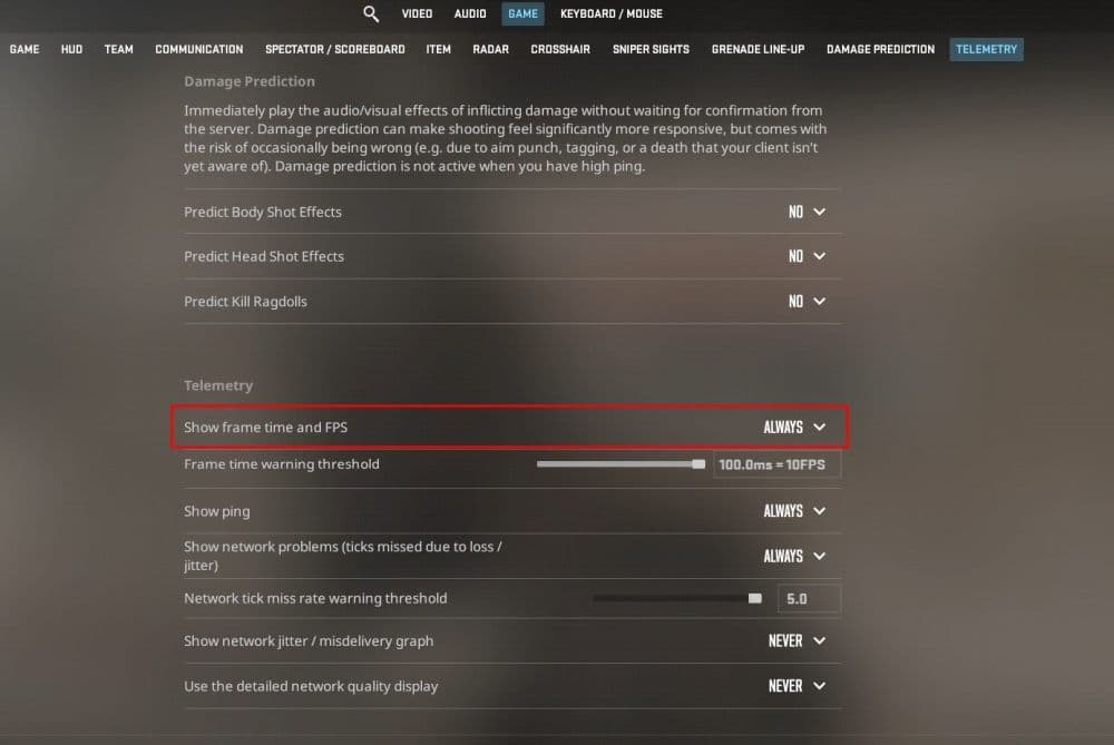 Make sure that the setting is set to “Always” (Image Credit: THESPIKEGG)