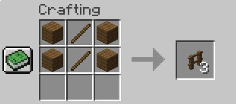 Here is how to make a spruce fence in Minecraft (Image Credit: Screengrab via Minecraft)