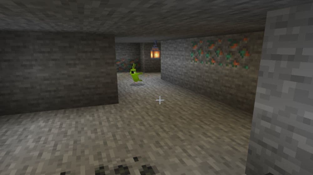 Once you tame a parrot in Minecraft, it will follow you around like a pet (Image Credit: u/Rainbow_Dr1ftYouTube on r/Minecraft)