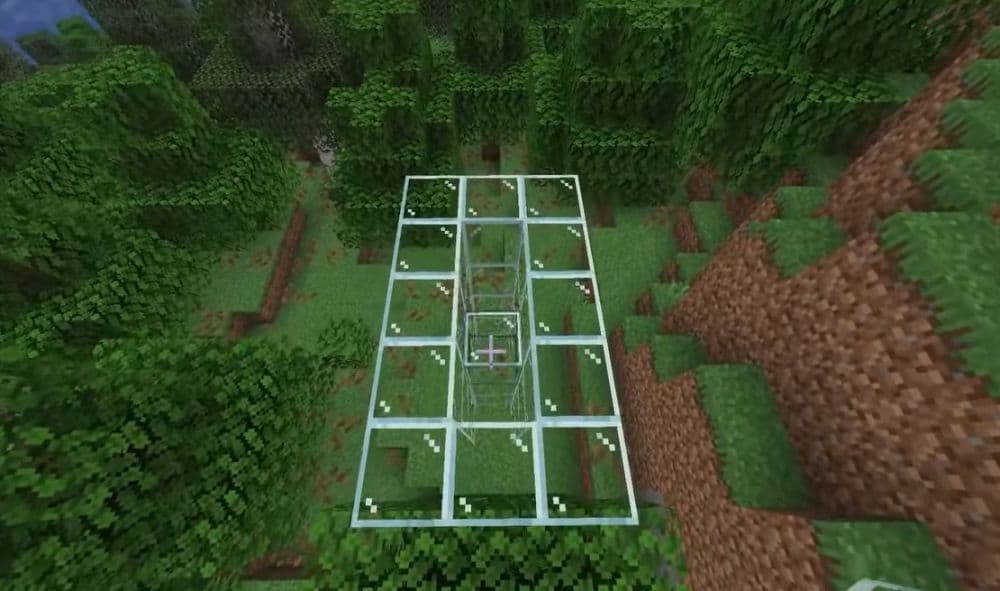 First, you need to build the shaft, and the next step will be outting water (Image Credit: NameHero on YouTube)