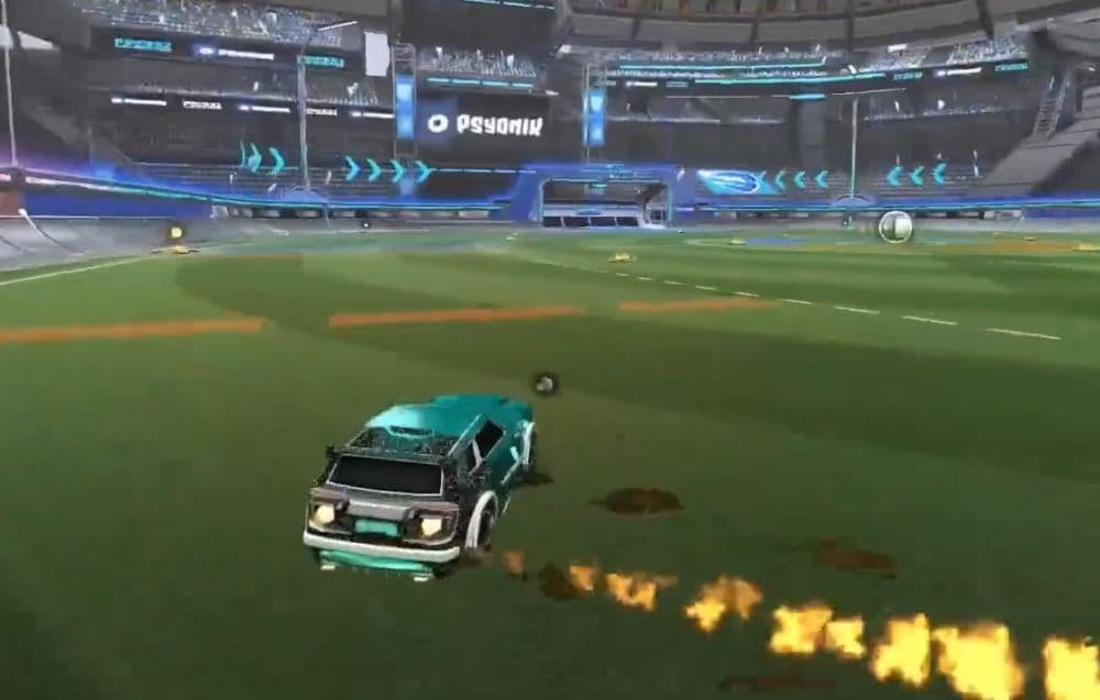 Wave dashing will help you get in front of your competitors and help you score goals in Rocket League (Image Credit: Virge on YouTube)