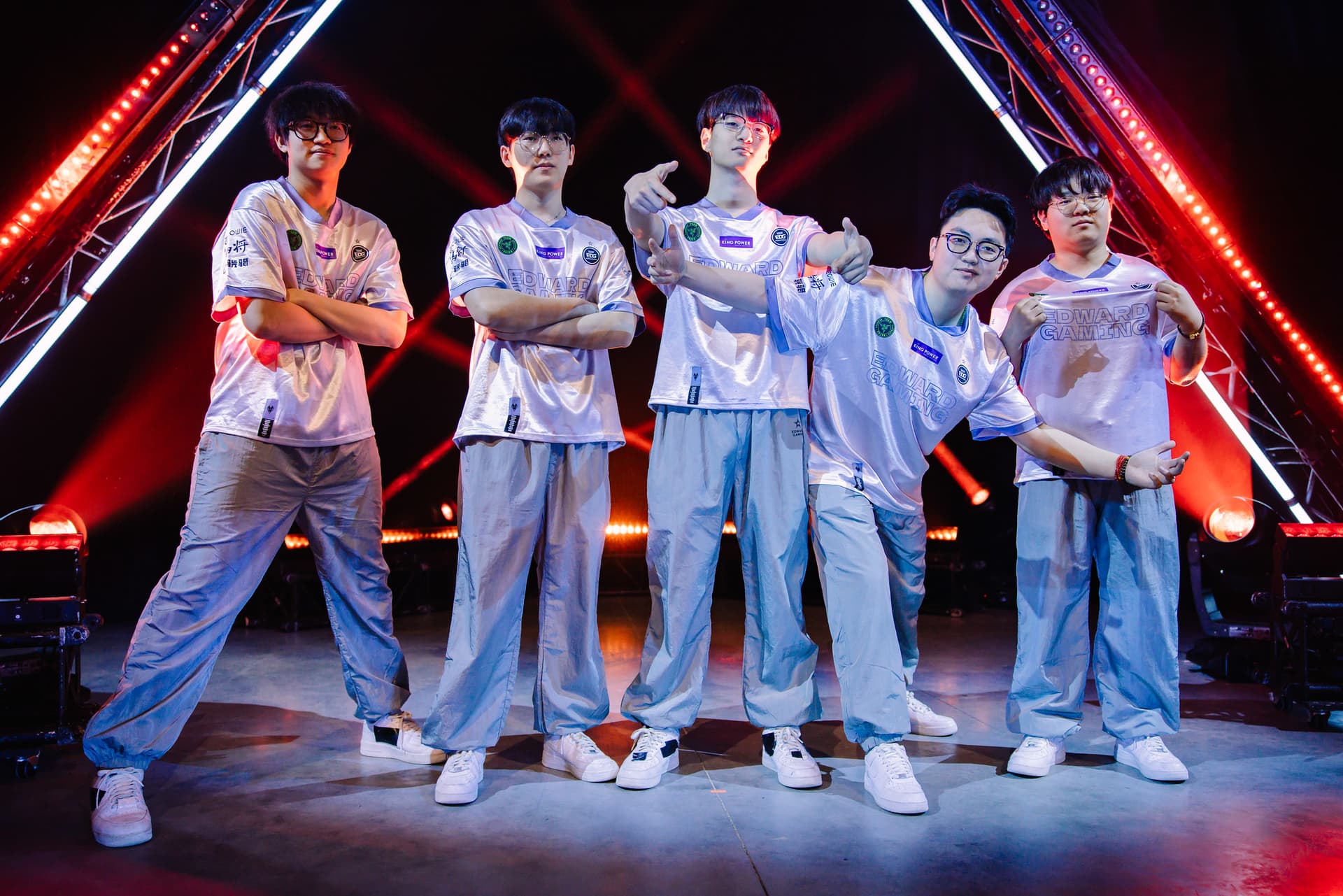 EDG at Champions Paris. Photo: Colin Young Wolff/Riot Games.