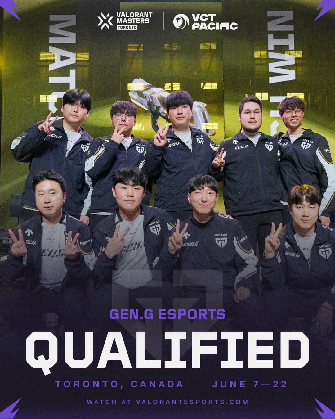 Gen.G qualify for VALORANT Masters Toronto