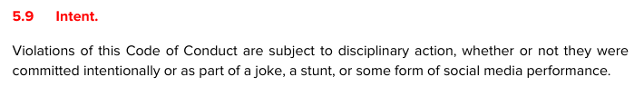 Código de conducta global de Riot Games Esports Artículo 5.9