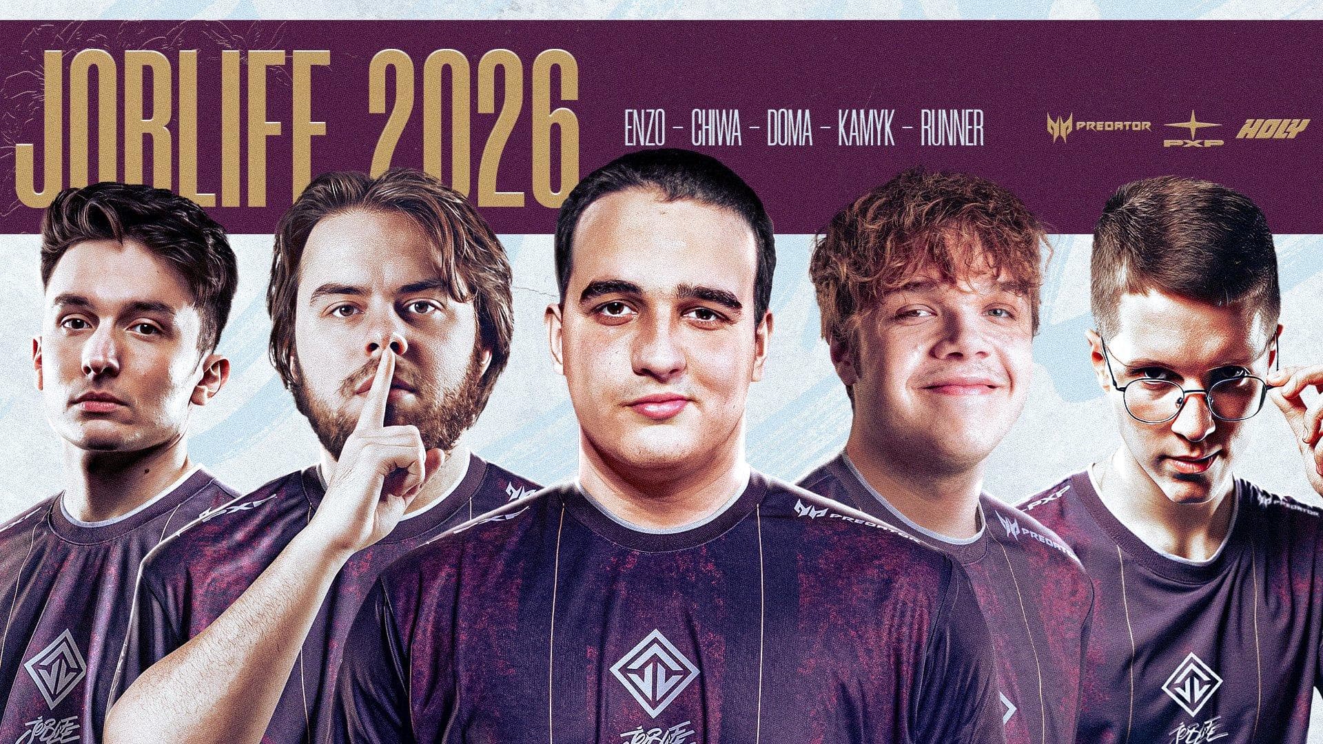 Joblife 2026 VALORANT Roster (Photo by Joblife)