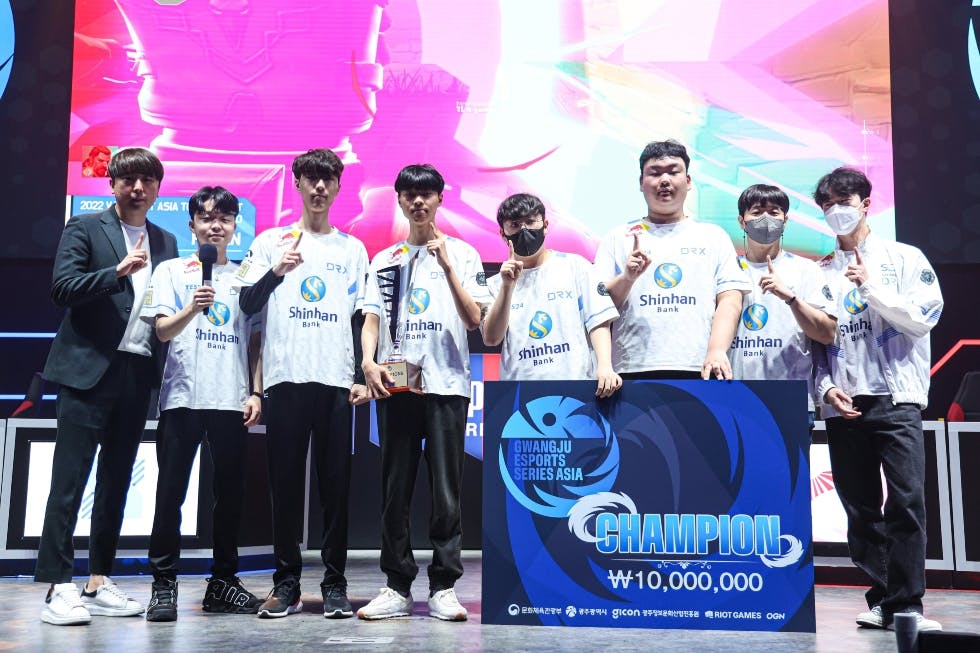 DRX VS Dominates Talon Esports Winning the Gwangju Esports Series Asia 2022