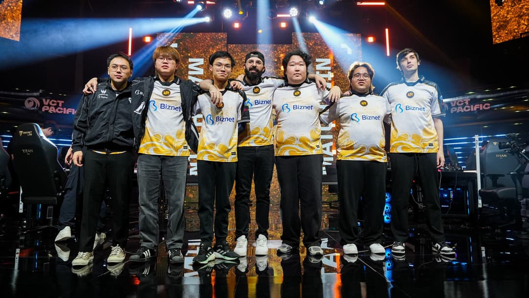 RRQ celebrating their win against FULL SENSE in VCT Pacific 2026 Stage 2 (Image Source: Riot Games)