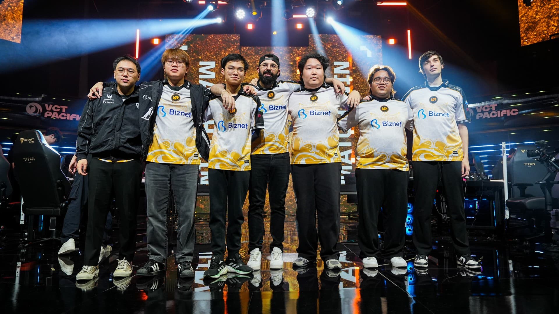 RRQ celebrating their win against FULL SENSE in VCT Pacific 2026 Stage 2 (Image Source: Riot Games)