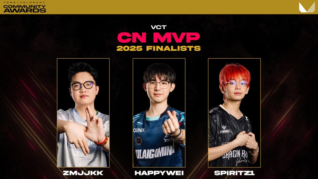 VCT CN MVP nominees (Image Source: TenZ/@TenZOfficial on X)