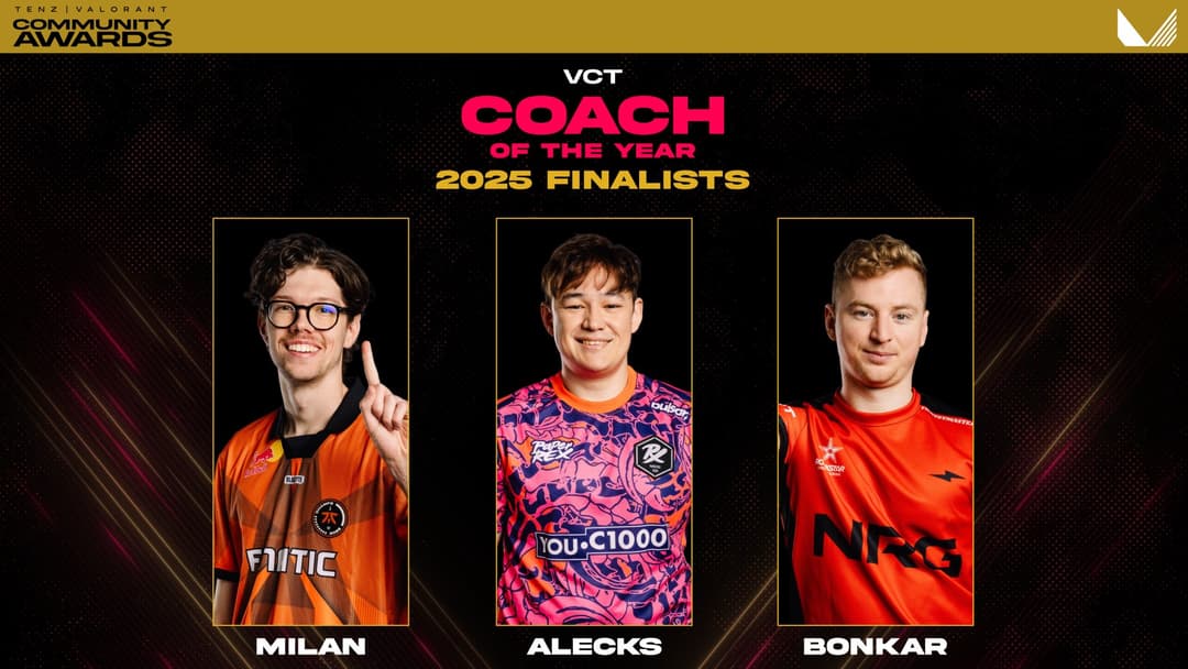 Coach of the year nominees (Image Source: TenZ/@TenZOfficial on X)