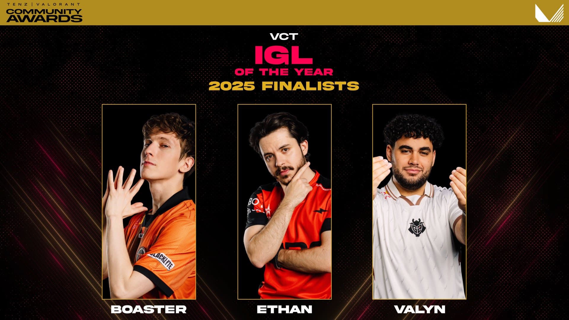 IGL of the year nominees (Image Source: TenZ/@TenZOfficial on X)