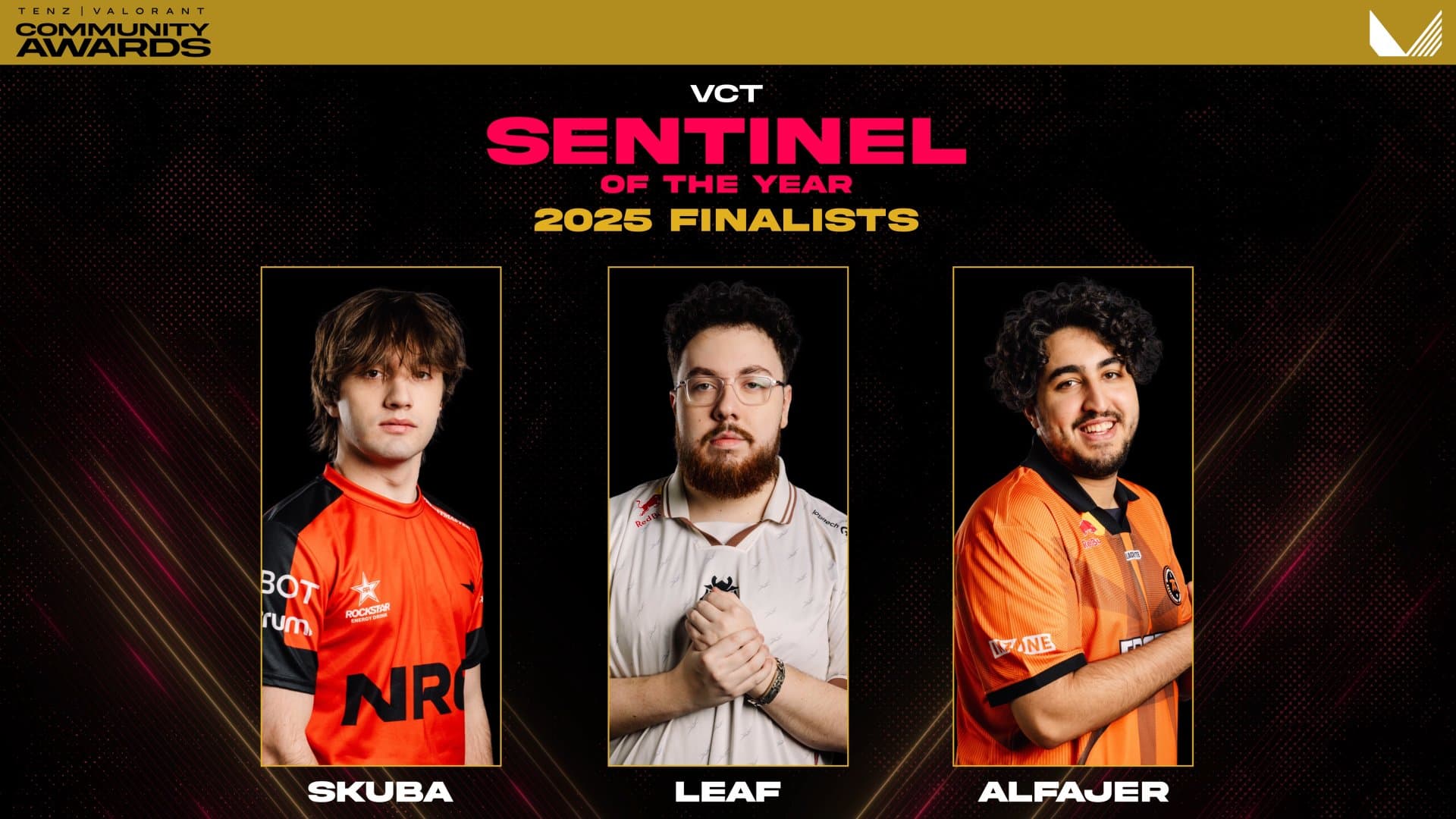 Sentinel of the year nominees (Image Source: TenZ/@TenZOfficial on X)