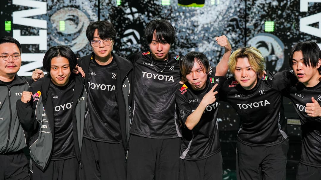 ZETA DIVISION celebrating their win against FULL SENSE in VCT Pacific 2026 Stage 2 (Image Source: Riot Games)