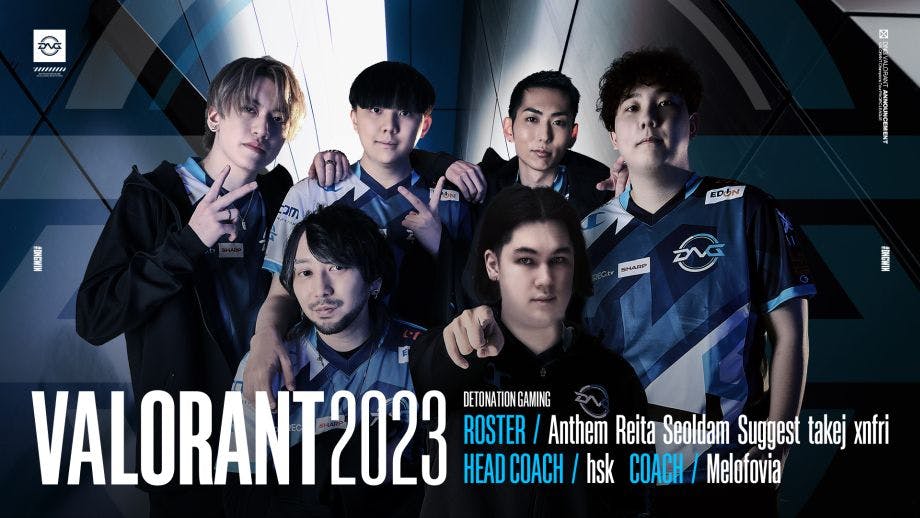 DetonatioN Gaming reveal VCT 2023 Pacific League roster