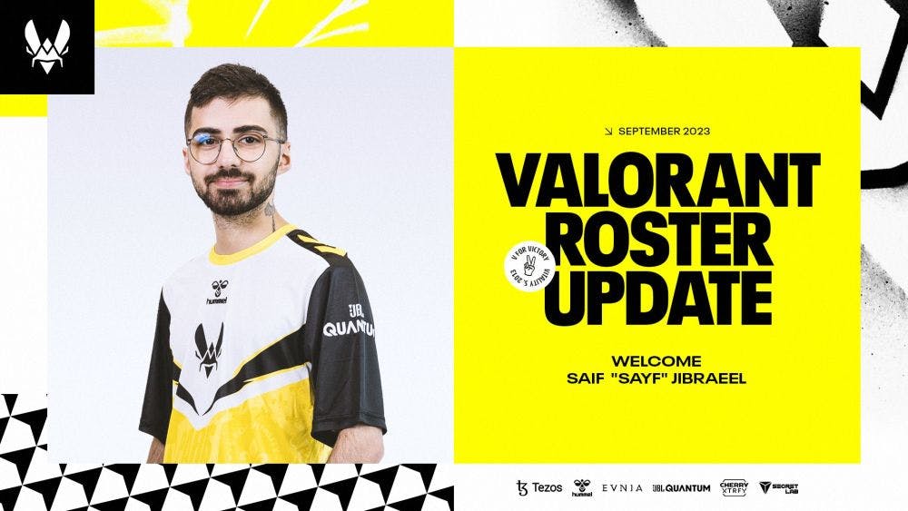 Team Vitality announce Sayf as the third signing