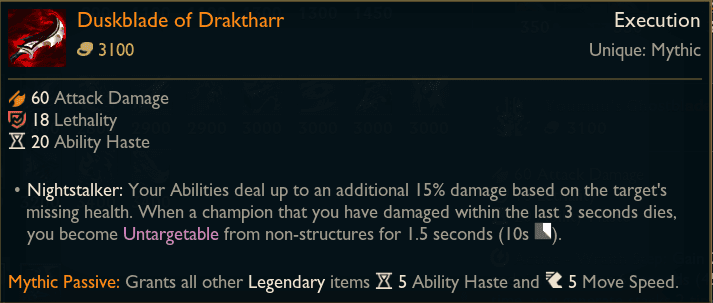 Duskblade of Draktharr Tooltip