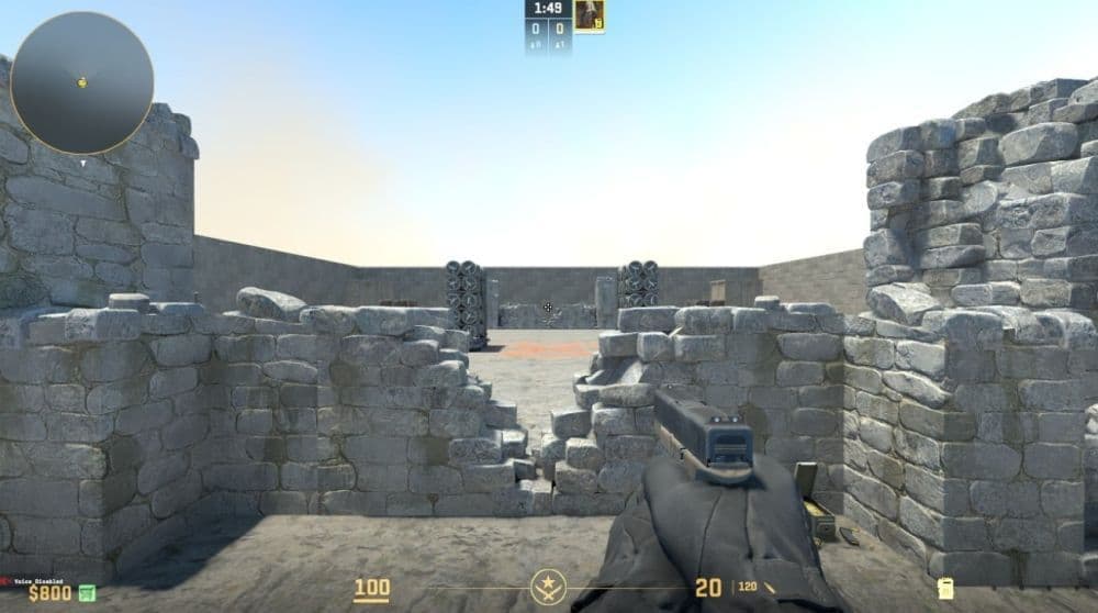 1 vs 1 Aim Map (Image Credit: 1 vs 1 Aim Map/Steam)