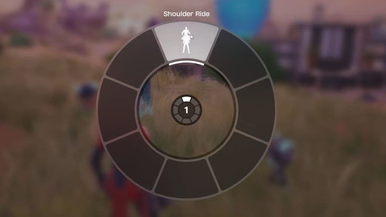 How to ride on a player's shoulders in Fortnite