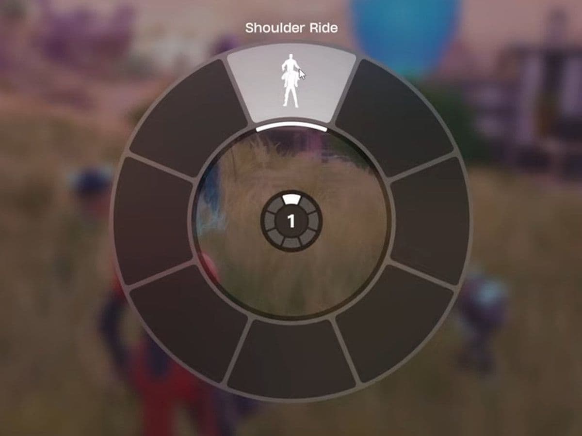 How to ride on a player's shoulders in Fortnite