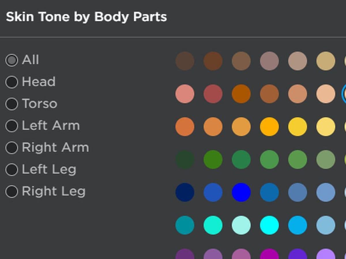 Roblox Color Codes