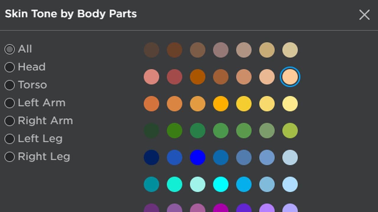 Roblox Color Codes