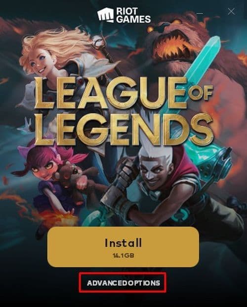 Click on Advanced Option at the bottom of the installer (Image Credit: THESPIKEGG)