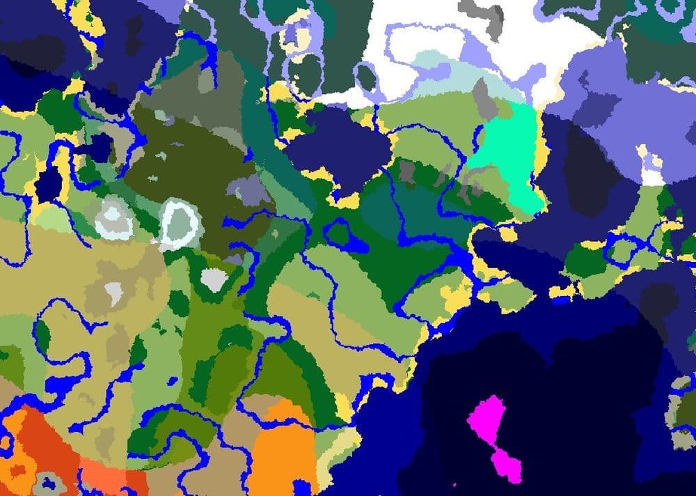 All Biomes Around Spawn (Image Credit THESPIKEGG)