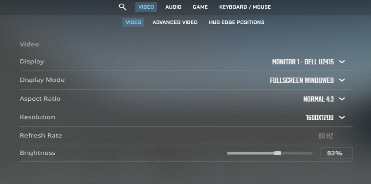 You can check the aspect ratio in the game’s video settings (Image Credit: THESPIKEGG)