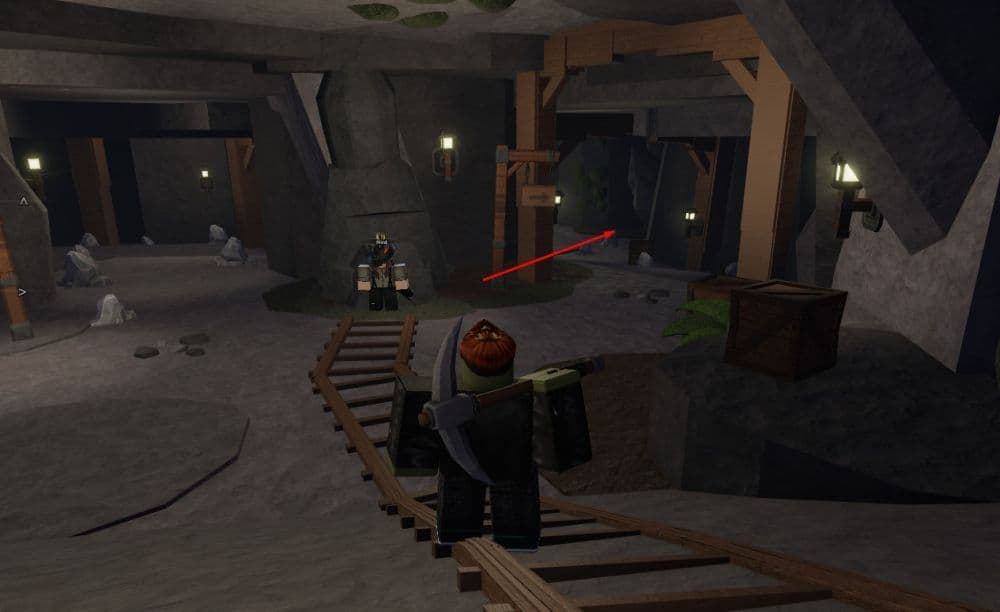 Once you enter the cave, you need to take the right path to reach the door that you will use the door on (Image Credit: THESPIKEGG)