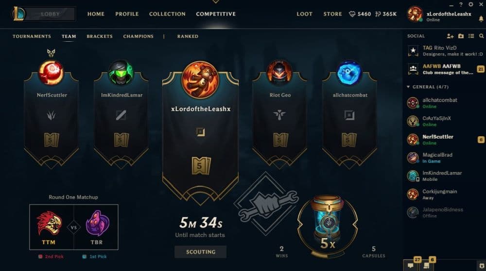 You can form a team and compete in Clash tournaments with your friends, which doubles the fun most of the time (Image Credit: Riot Games)