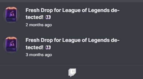The drops may appear in your Twitch notifications. Make sure you check them while expecting a League of Legends drop (Image Credit: THESPIKEGG)