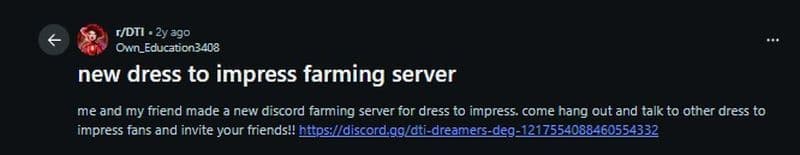 You can also find Discord DT farming communities on Reddit (Image Credit: Screengrab by THESPIKEGG)
