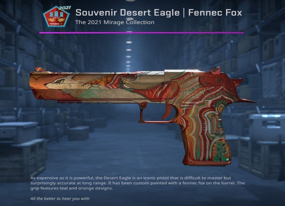 Souvenir Desert Eagle Fennec Fox (Image Credit: THESPIKEGG))