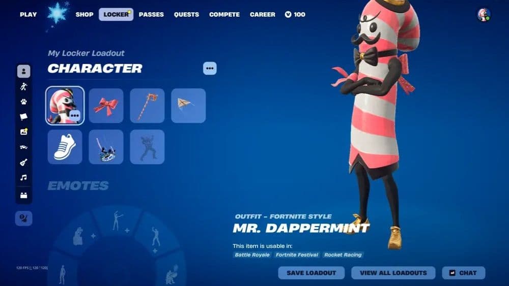 Here is an image of a Fortnite locker (Image Credit: Epic Games)