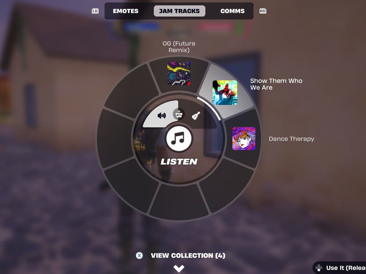 how to use the jam track player in fortnite