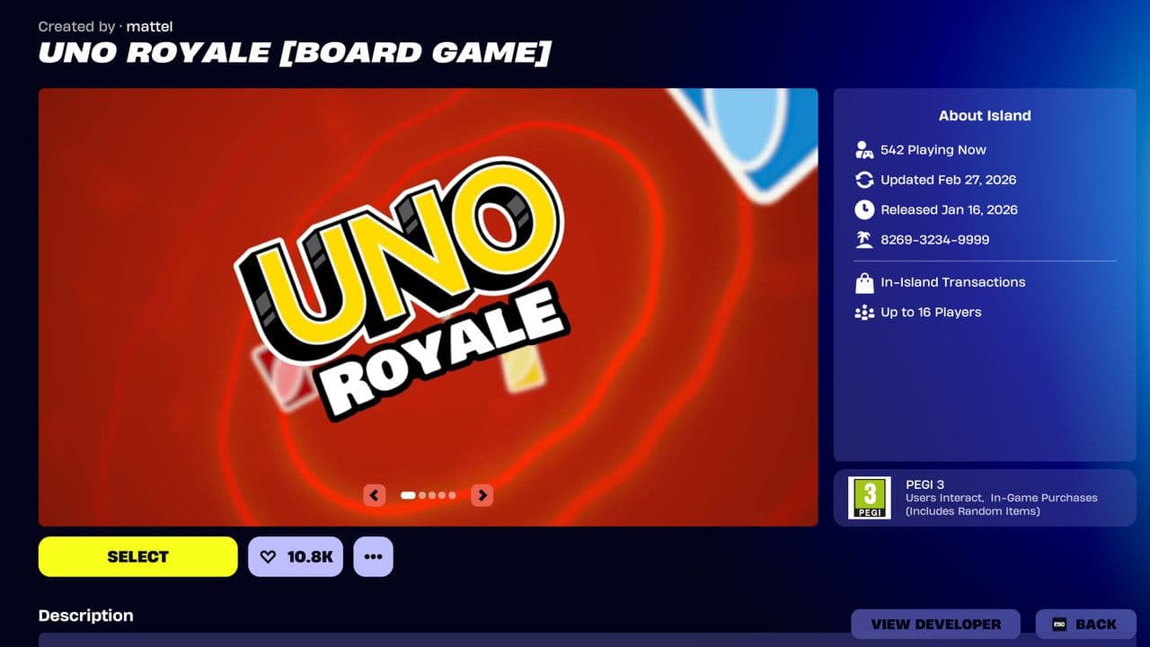 Fortnite UNO