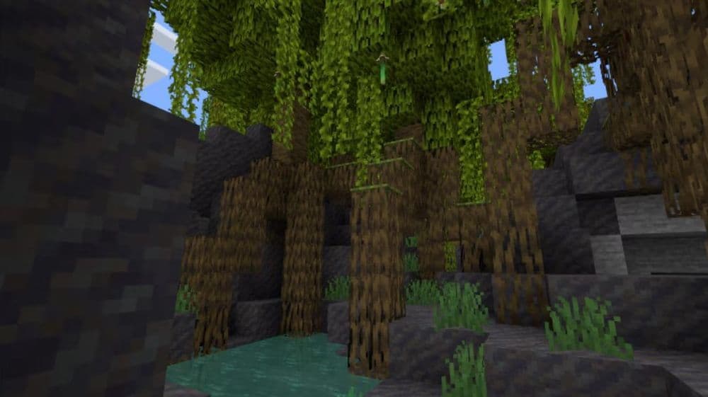 Here is what a mangrove tree in Minecraft looks like (Image Credit: Mojang)