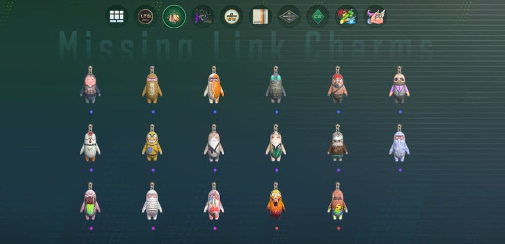 Missing Link Charms (Image Credit: Valve)