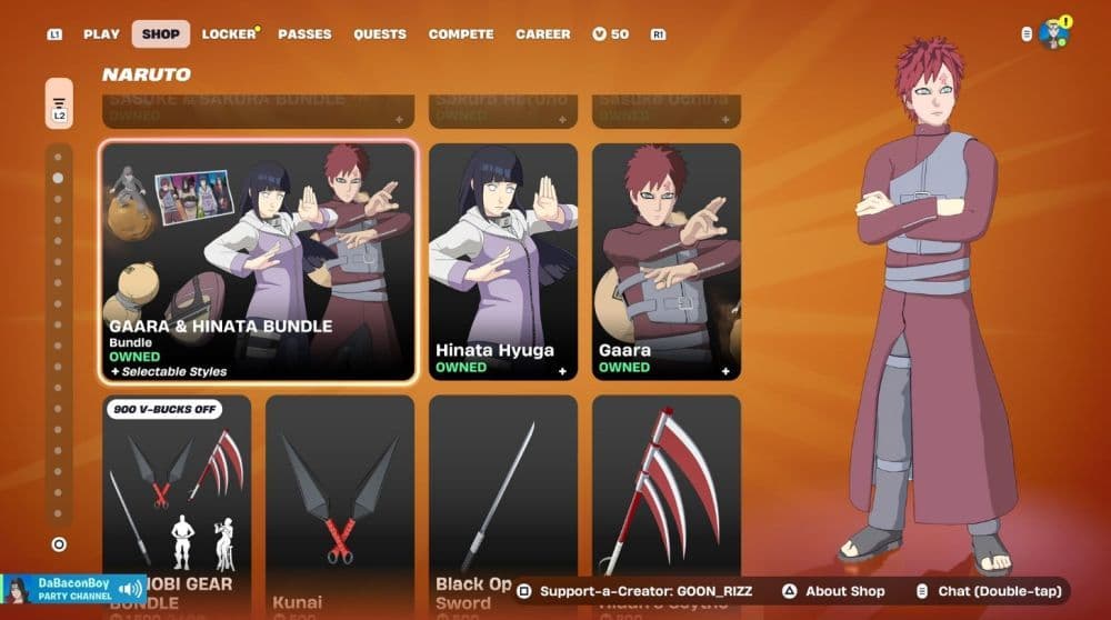 Image Credit: NarutoItemShop on X