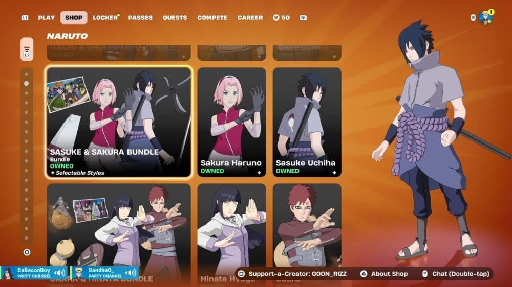 Image Credit: NarutoItemShop on X