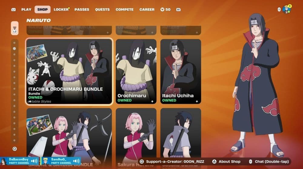 Image Credit: NarutoItemShop on X