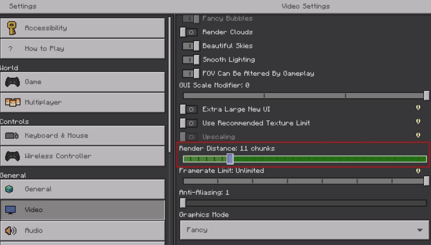 Move the slider depending on your needs, but for old PCs, make sure you keep it as low as possible without axing your gaming experience (Image Credit: Dr. Anchored on YouTube)
