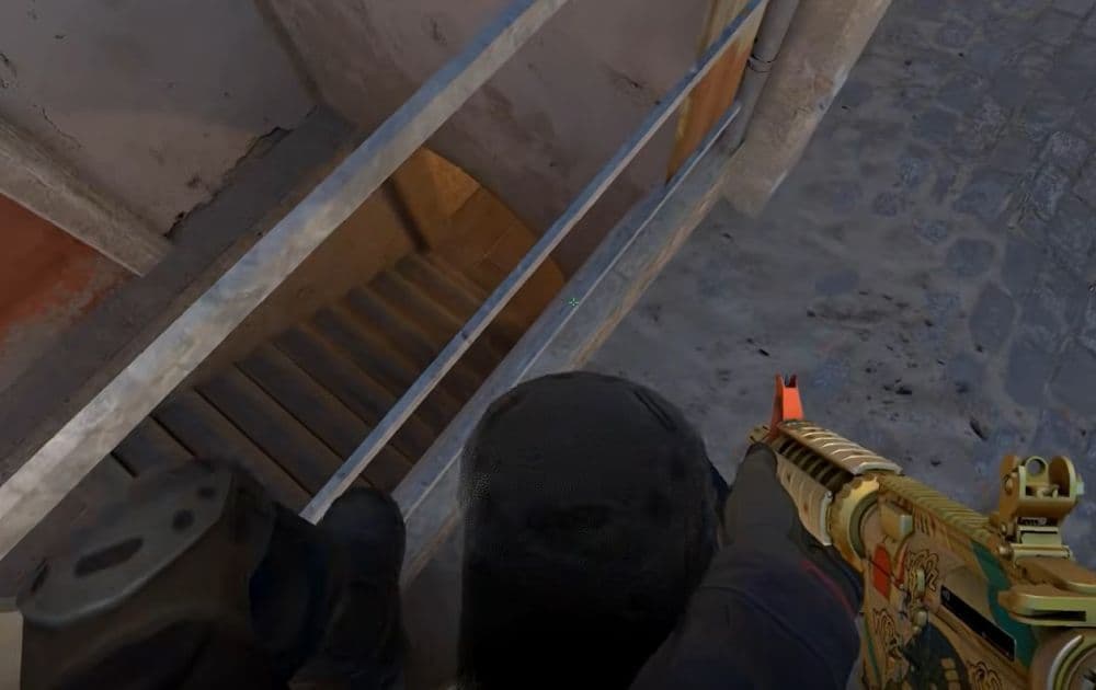Here is what ropz’s crosshair looks like (Image Credit: EDCS - POV on YouTube)