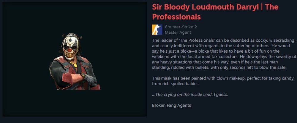 Sir Bloody Loudmouth Darryl (Image Credit: THESPIKEGG)