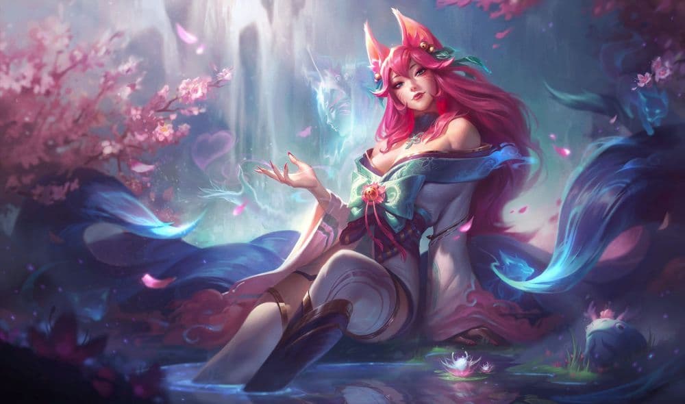 Spirit Blossom skins have similar elements and the new ones are expected to have a similar pattern and look (Image Credit: Riot Games)