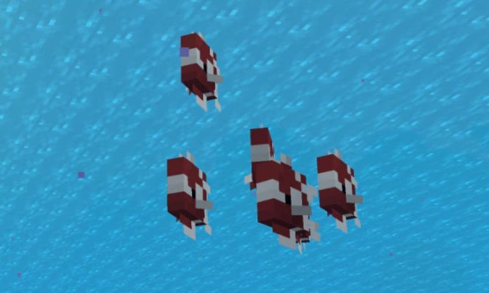 There are many different types of tropical fish in Minecraft that you can find (Image Credit: Mojang)