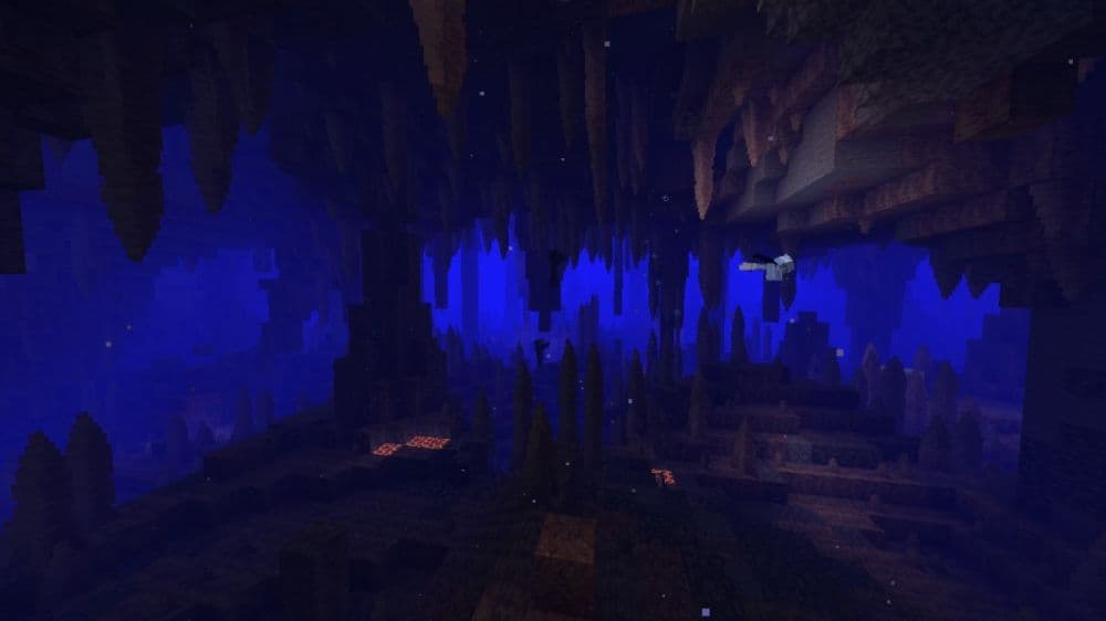 With this update, players will have better lightning in caves underwater (Image Credit: u/xBetax21 on r/minecraftseeds)
